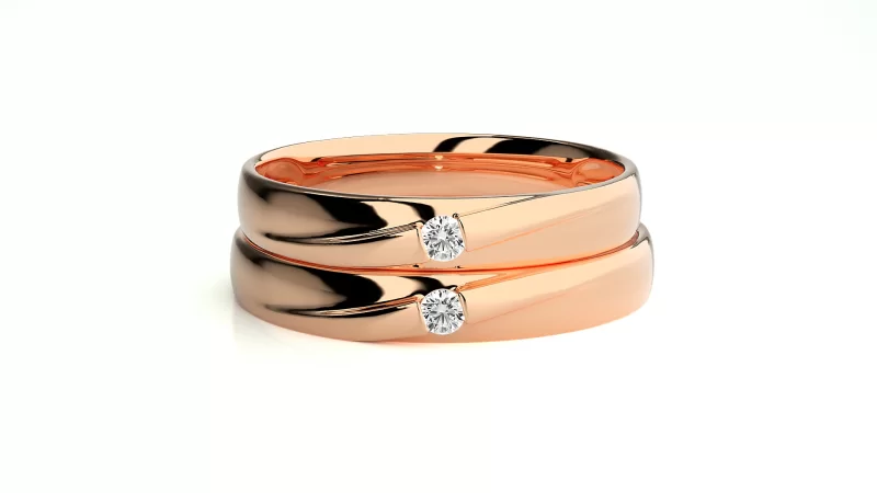 Verighete Cuplu Harmonious Aur 18k Diamante Naturale -  Heraklion