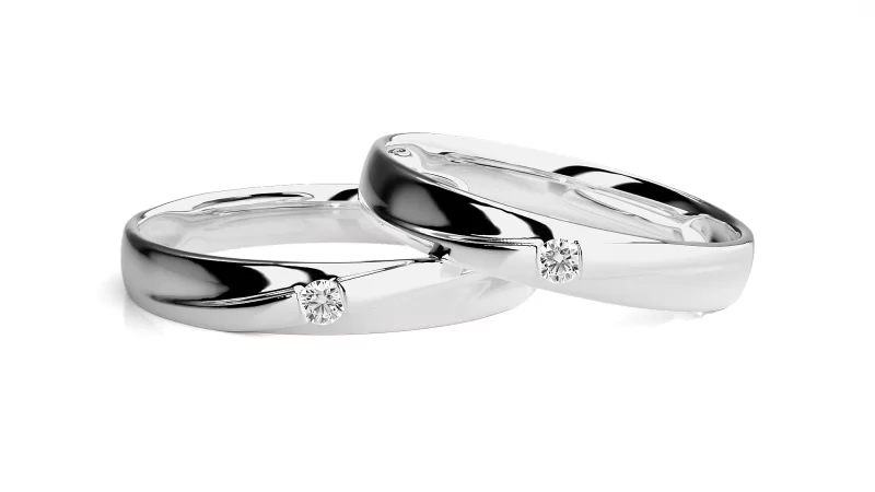 Verighete Cuplu Harmonious Aur 18k Diamante Naturale -  Heraklion