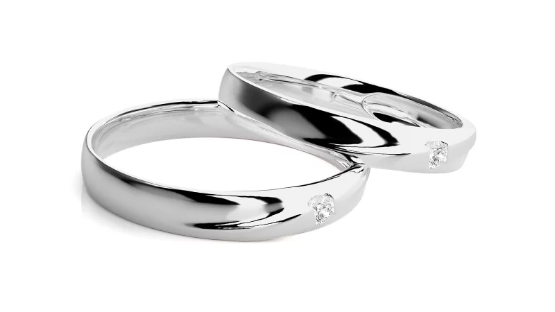 Verighete Cuplu Harmonious Aur 18k Diamante Naturale -  Heraklion