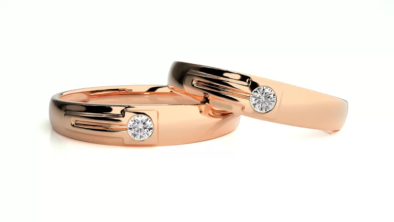 Verighete Cuplu Magnificent Aur 18k Genuine Diamonds - Serres
