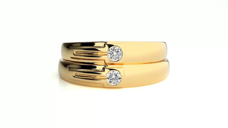 Verighete Cuplu Magnificent Aur 18k Genuine Diamonds - Serres