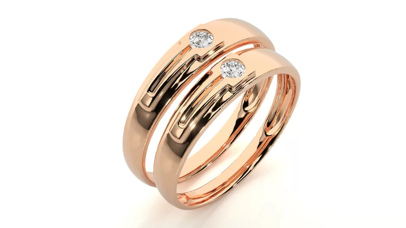 Verighete Cuplu Magnificent Aur 18k Genuine Diamonds - Serres