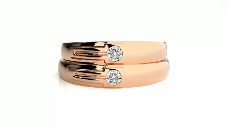 Verighete Cuplu Magnificent Aur 18k Genuine Diamonds - Serres