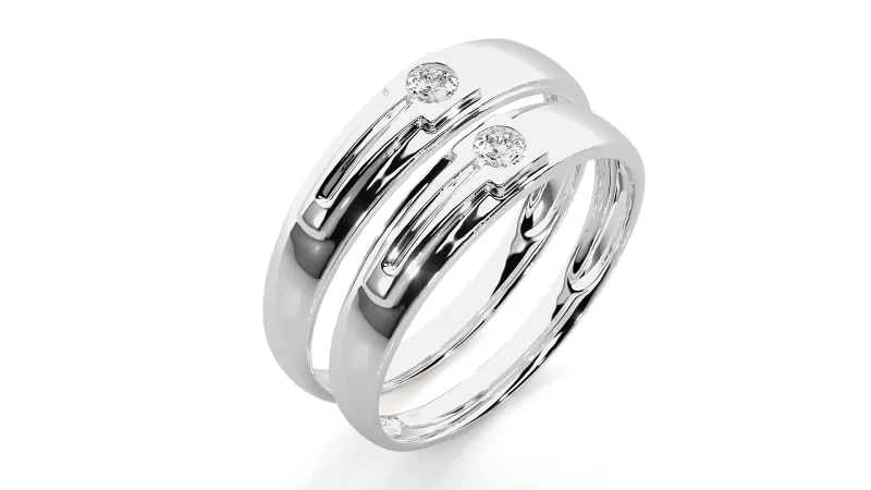Verighete Cuplu Magnificent Aur 18k Genuine Diamonds - Serres