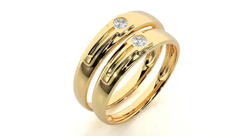 Verighete Cuplu Magnificent Aur 18k Genuine Diamonds - Serres