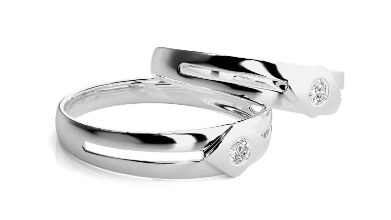 Verighete Cuplu Exquisite Aur 18 k Real Diamonds - Kavala