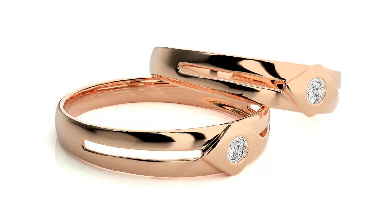 Verighete Cuplu Exquisite Aur 18 k Real Diamonds - Kavala
