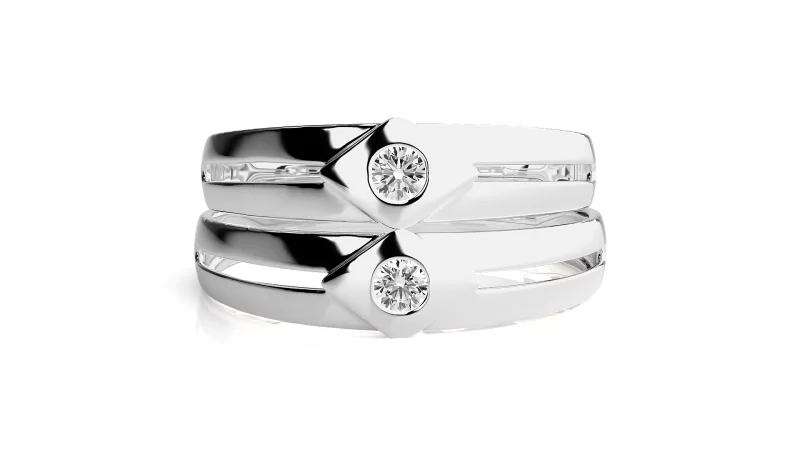 Verighete Cuplu Exquisite Aur 18 k Real Diamonds - Kavala