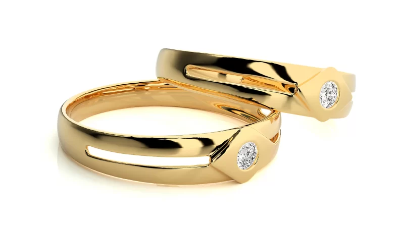 Verighete Cuplu Exquisite Aur 18 k Real Diamonds - Kavala