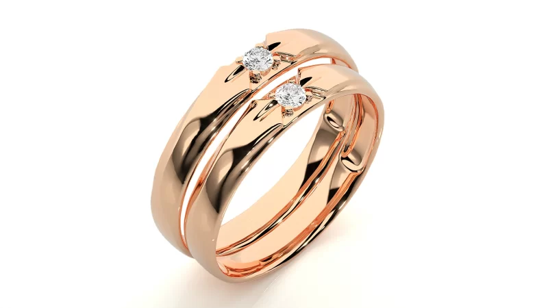Verighete Cuplu Irresistible Fine Aur 18k Real Diamonds - Xanthi