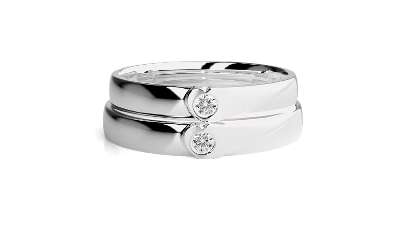 Verighete Cuplu Precious Love Aur 18k Pure Diamonds - Valleta