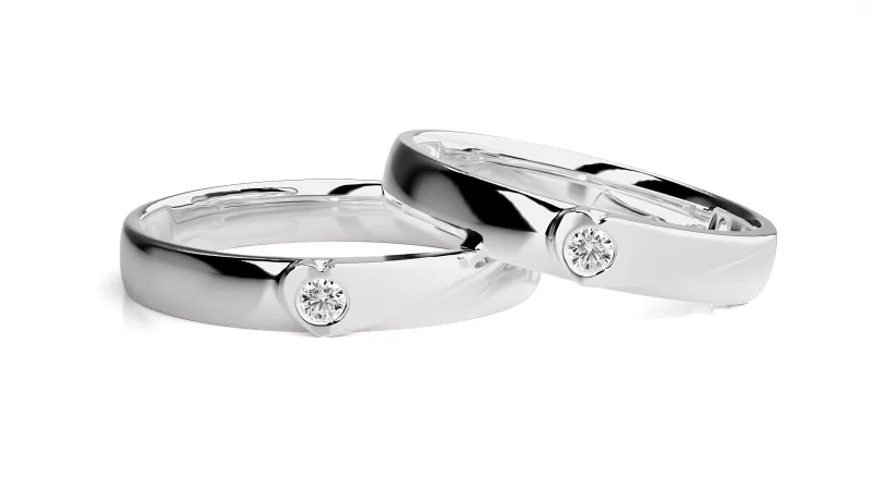 Verighete Cuplu Precious Love Aur 18k Pure Diamonds - Valleta