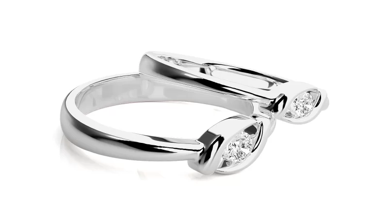 Verighete Cuplu Deluxe Eye-Caching Aur 18k Diamante Naturale - Provence