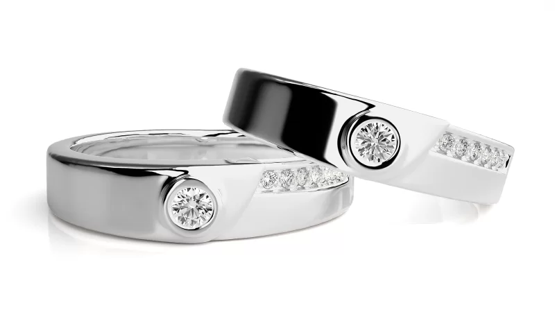 Verighete Cuplu Distinguished Aur 18k Diamante Naturale - Montpellier