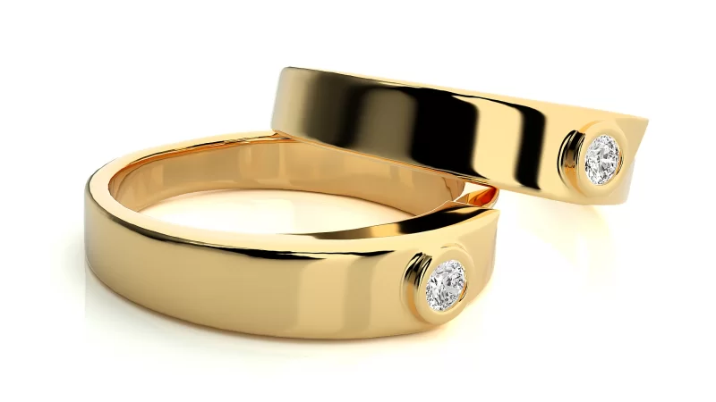Verighete Cuplu Distinguished Aur 18k Diamante Naturale - Montpellier