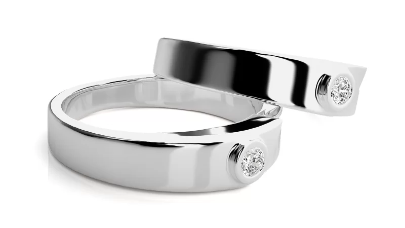 Verighete Cuplu Distinguished Aur 18k Diamante Naturale - Montpellier