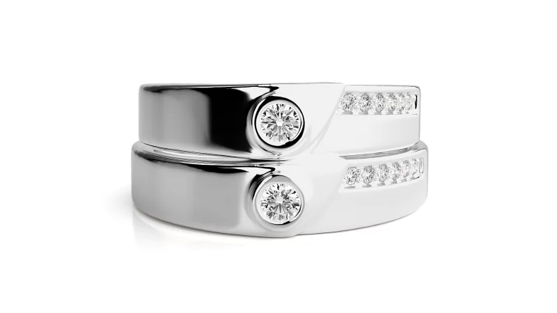 Verighete Cuplu Distinguished Aur 18k Diamante Naturale - Montpellier