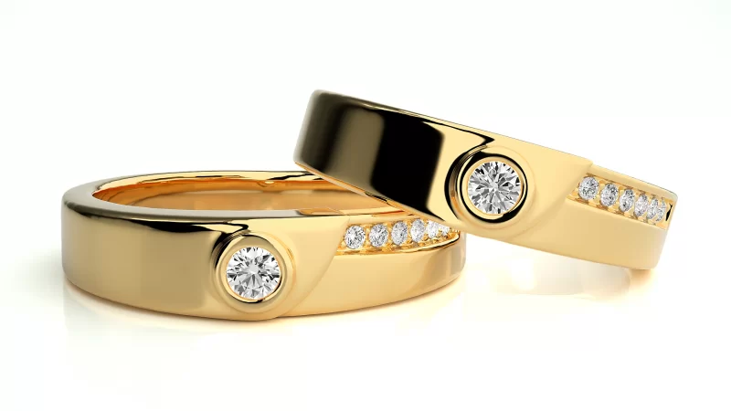 Verighete Cuplu Distinguished Aur 18k Diamante Naturale - Montpellier