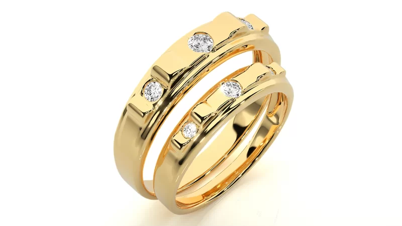 Verighete Couple Captivating Aur 18k Genuine Diamonds - Bilbao