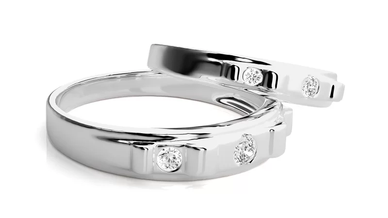 Verighete Couple Captivating Aur 18k Genuine Diamonds - Bilbao