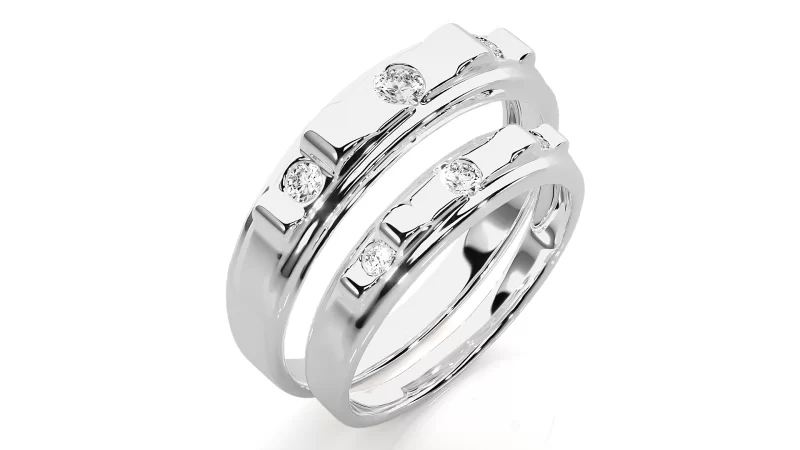 Verighete Couple Captivating Aur 18k Genuine Diamonds - Bilbao