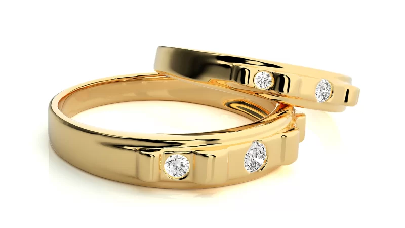 Verighete Couple Captivating Aur 18k Genuine Diamonds - Bilbao