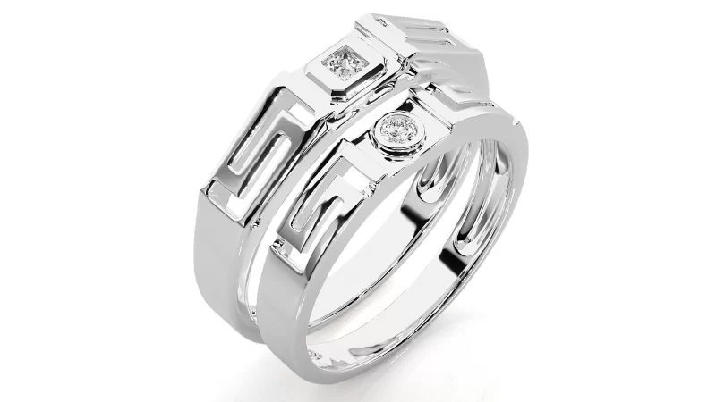 Verighete Cuplu Shimmering Aur 18k Diamante Naturale - Cordoba