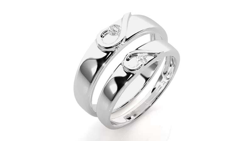 Verighete Cuplu Subtle Flowing Aur 18k Authentic Diamonds - Logrono