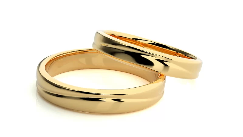 Verighete Cuplu Enchanting Plain Aur 18k Real Diamonds - Tokyo