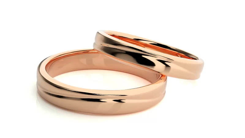 Verighete Cuplu Enchanting Plain Aur 18k Real Diamonds - Tokyo