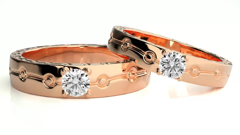 Verighete Cuplu Fascinant Aur 18k Diamante Naturale - Salvador