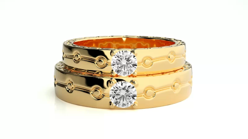Verighete Cuplu Fascinant Aur 18k Diamante Naturale - Salvador
