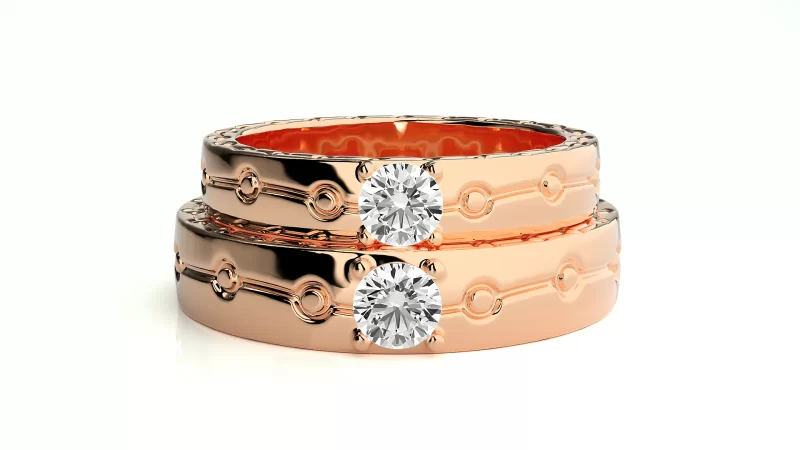 Verighete Cuplu Fascinant Aur 18k Diamante Naturale - Salvador