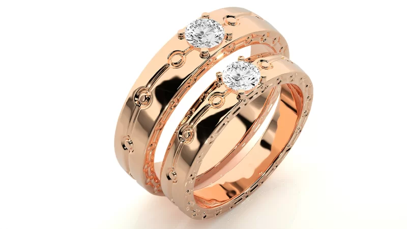 Verighete Cuplu Fascinant Aur 18k Diamante Naturale - Salvador