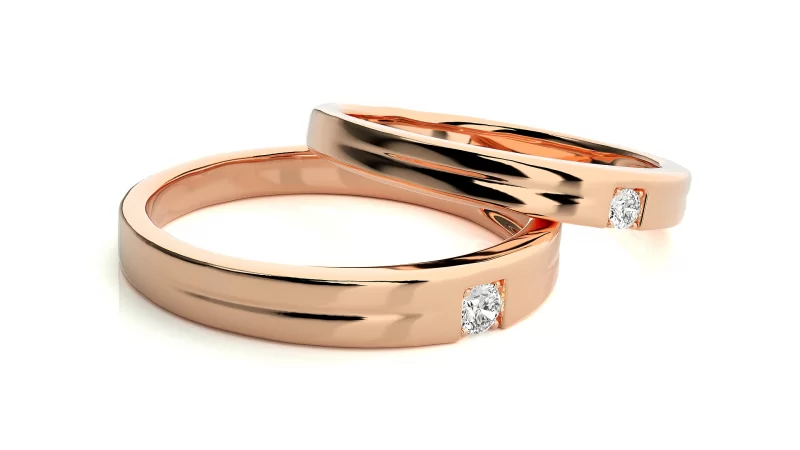 Verighete Cuplu Deluxe Aur 18k Genuine Diamonds - Rio de Janeiro
