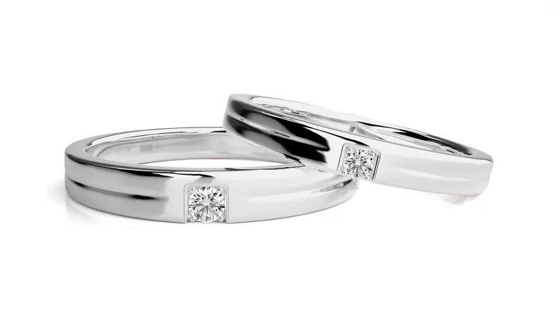 Verighete Cuplu Deluxe Aur 18k Genuine Diamonds - Rio de Janeiro