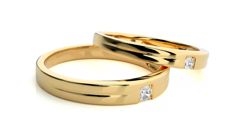 Verighete Cuplu Deluxe Aur 18k Genuine Diamonds - Rio de Janeiro