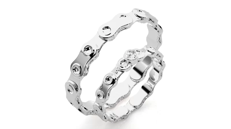 Verighete Cuplu Modern Aur 18k Genuine Diamonds - Belo Horizonte