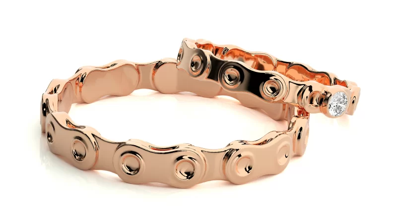 Verighete Cuplu Modern Aur 18k Genuine Diamonds - Belo Horizonte