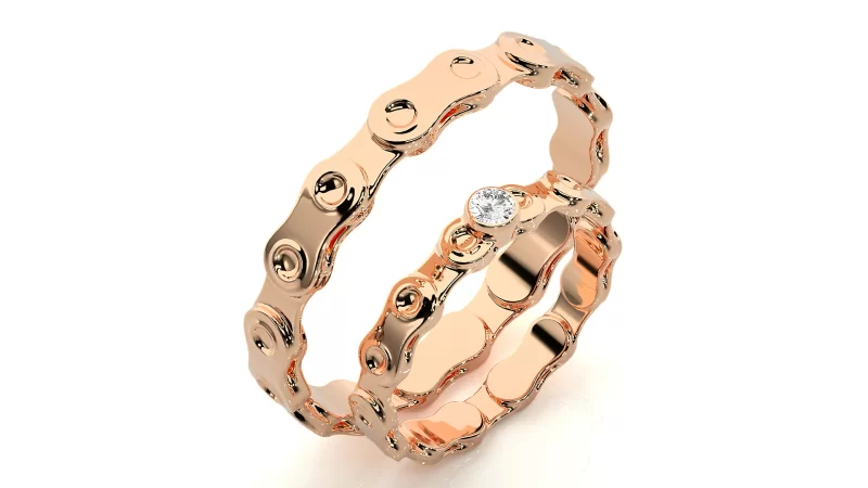 Verighete Cuplu Modern Aur 18k Genuine Diamonds - Belo Horizonte