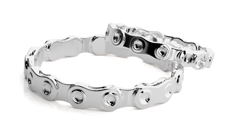 Verighete Cuplu Modern Aur 18k Genuine Diamonds - Belo Horizonte