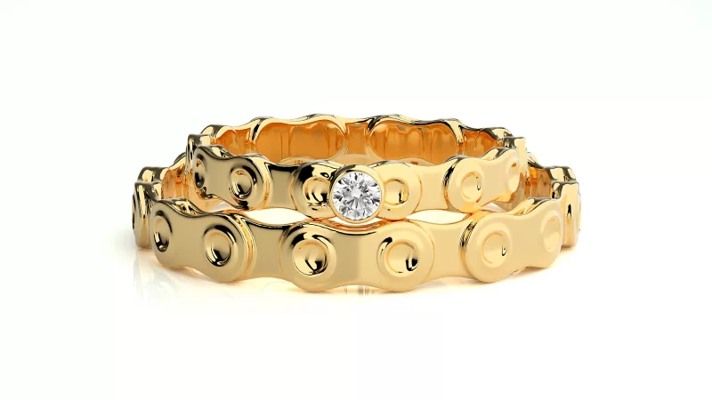 Verighete Cuplu Modern Aur 18k Genuine Diamonds - Belo Horizonte