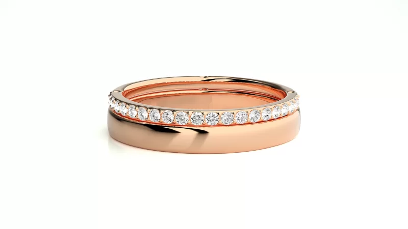 Verighete Cuplu Awe-inspiring Aur 18k Natural Diamonds - Natal