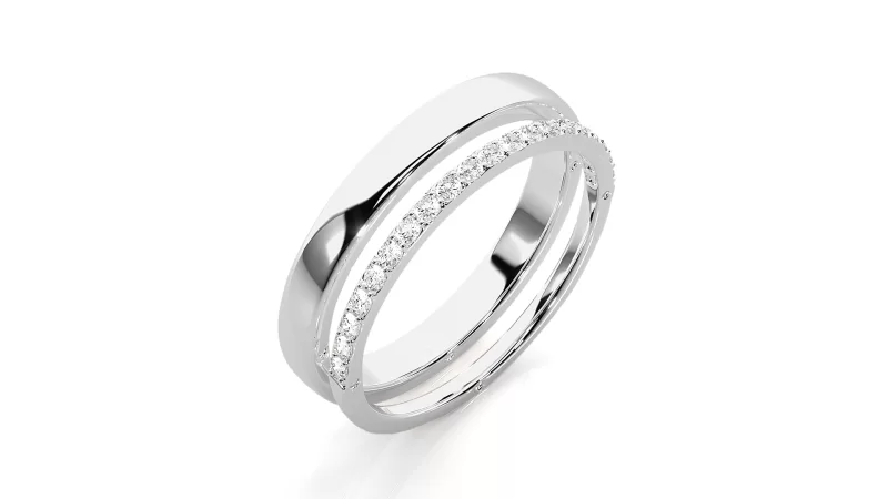 Verighete Cuplu Awe-inspiring Aur 18k Natural Diamonds - Natal