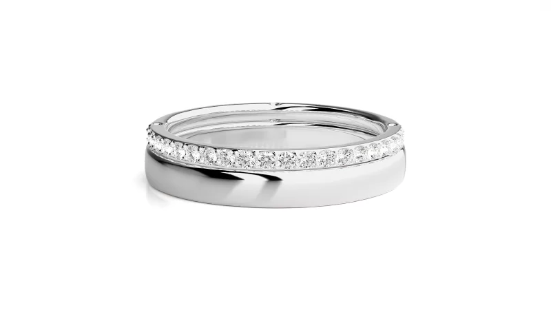 Verighete Cuplu Awe-inspiring Aur 18k Natural Diamonds - Natal