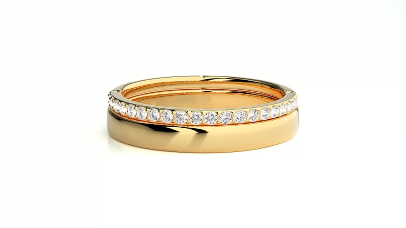 Verighete Cuplu Awe-inspiring Aur 18k Natural Diamonds - Natal