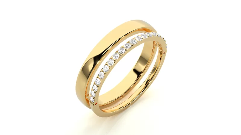 Verighete Cuplu Awe-inspiring Aur 18k Natural Diamonds - Natal