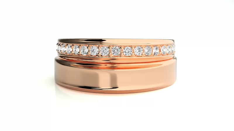 Verighete Cuplu Elegant Sparkle Aur 18k Pure Diamonds - Brasilia