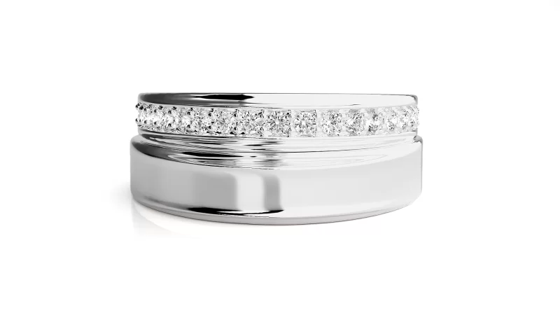 Verighete Cuplu Elegant Sparkle Aur 18k Pure Diamonds - Brasilia