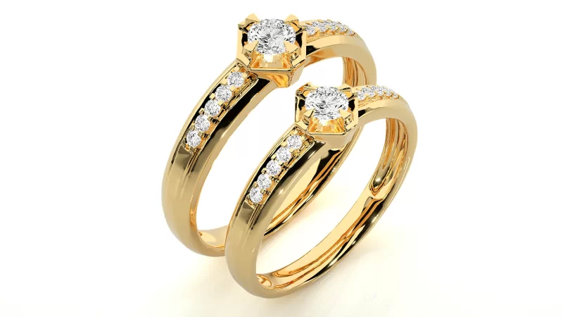 Verighete Cuplu Sparkling Fine Aur 18k Real Diamonds - Belize City